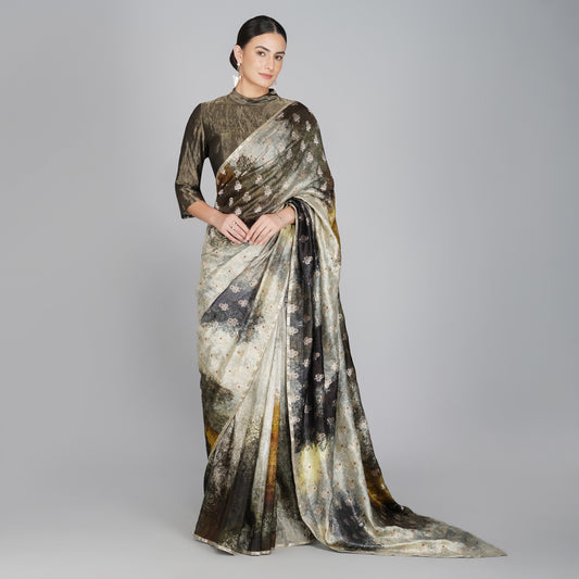 Carmela Brocade Saree