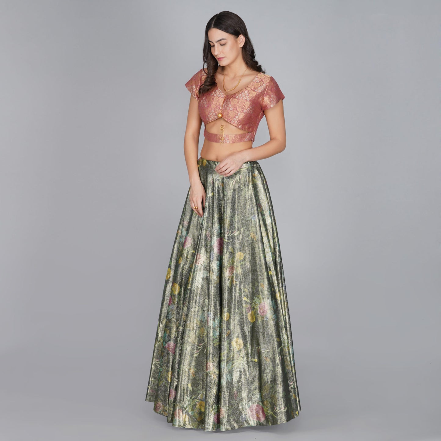 Flower Duet Lehenga Skirt