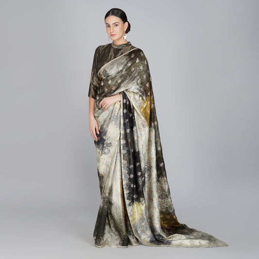 Carmela Brocade Saree