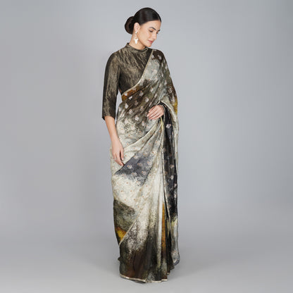 Carmela Brocade Saree