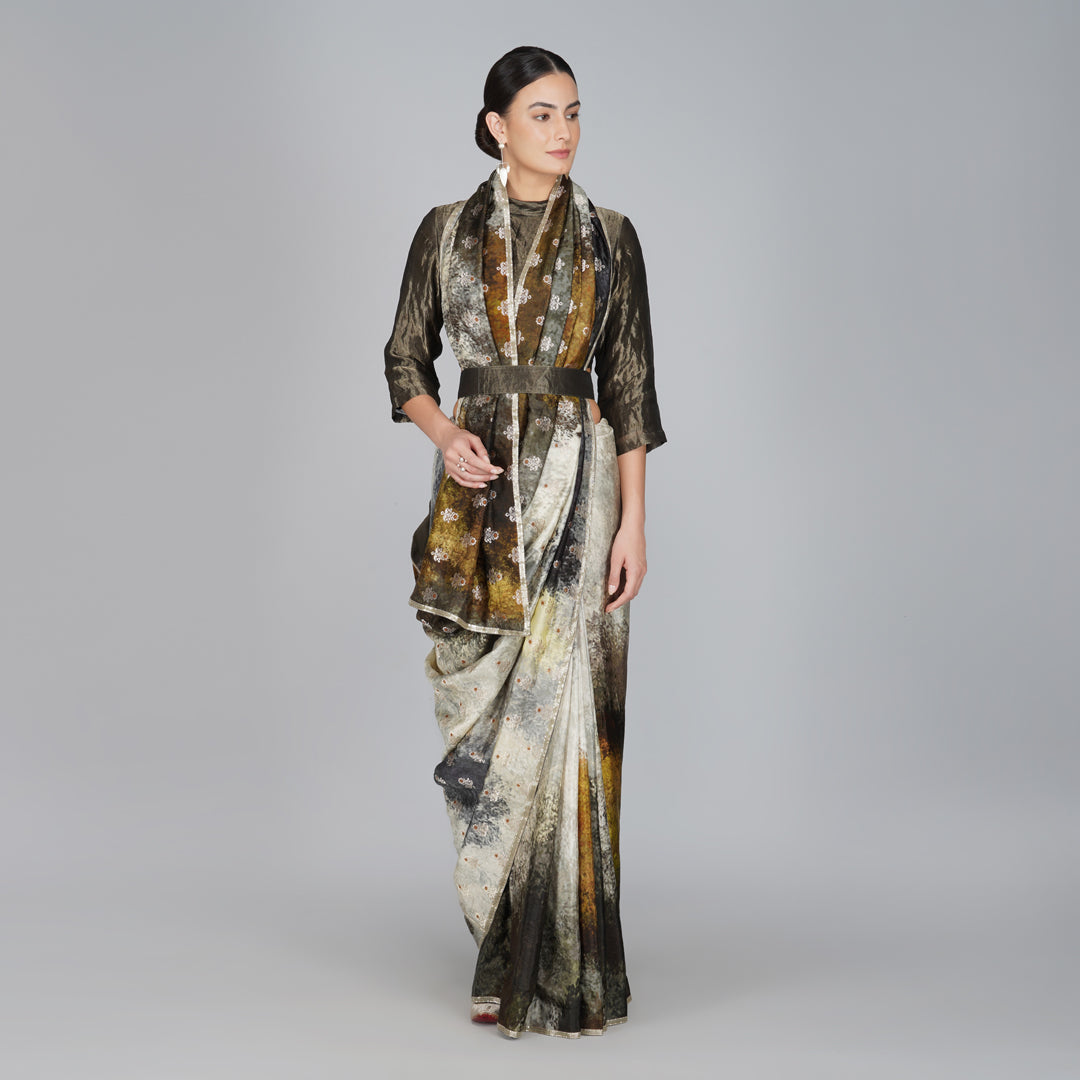 Carmela Brocade Saree