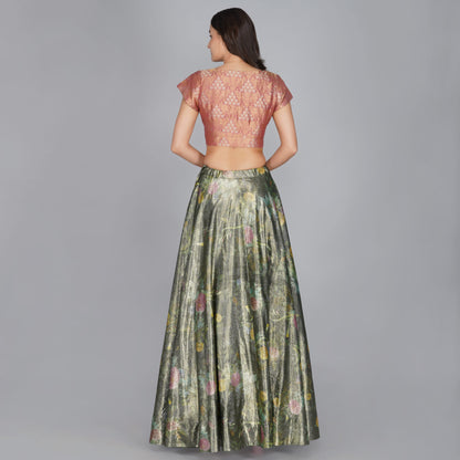 Flower Duet Lehenga Skirt