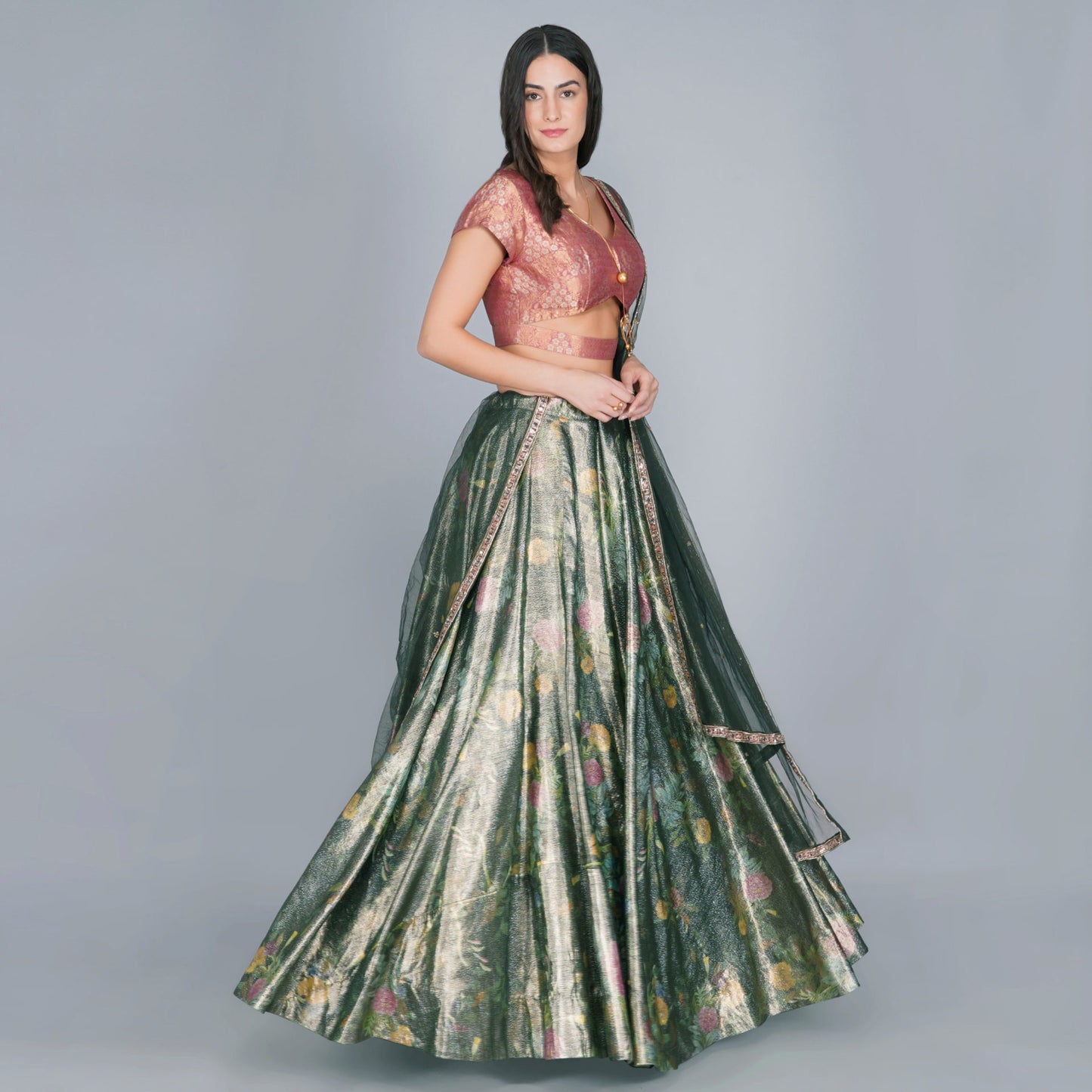 Flower Duet Lehenga Skirt
