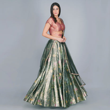 Flower Duet Lehenga Skirt