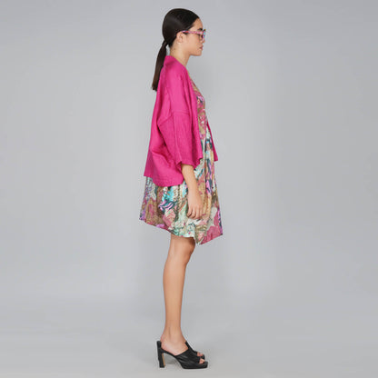 Fuchsia Quilted Jacket