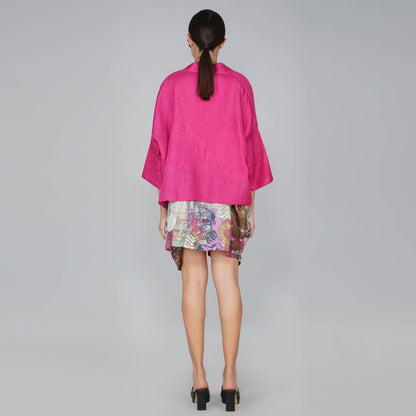 Fuchsia Quilted Jacket