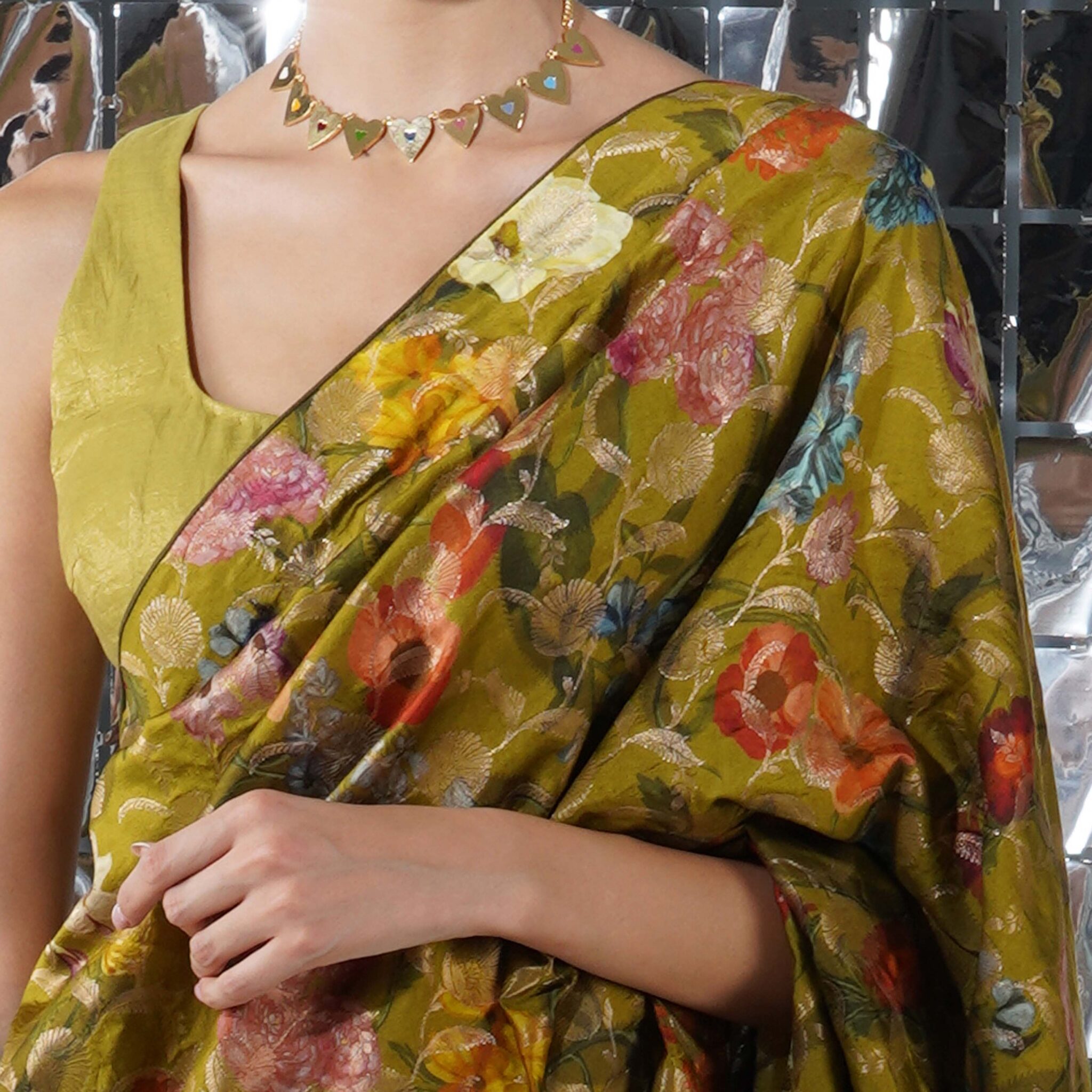 SUNRISE HALF N HALF SAREE - Image 2
