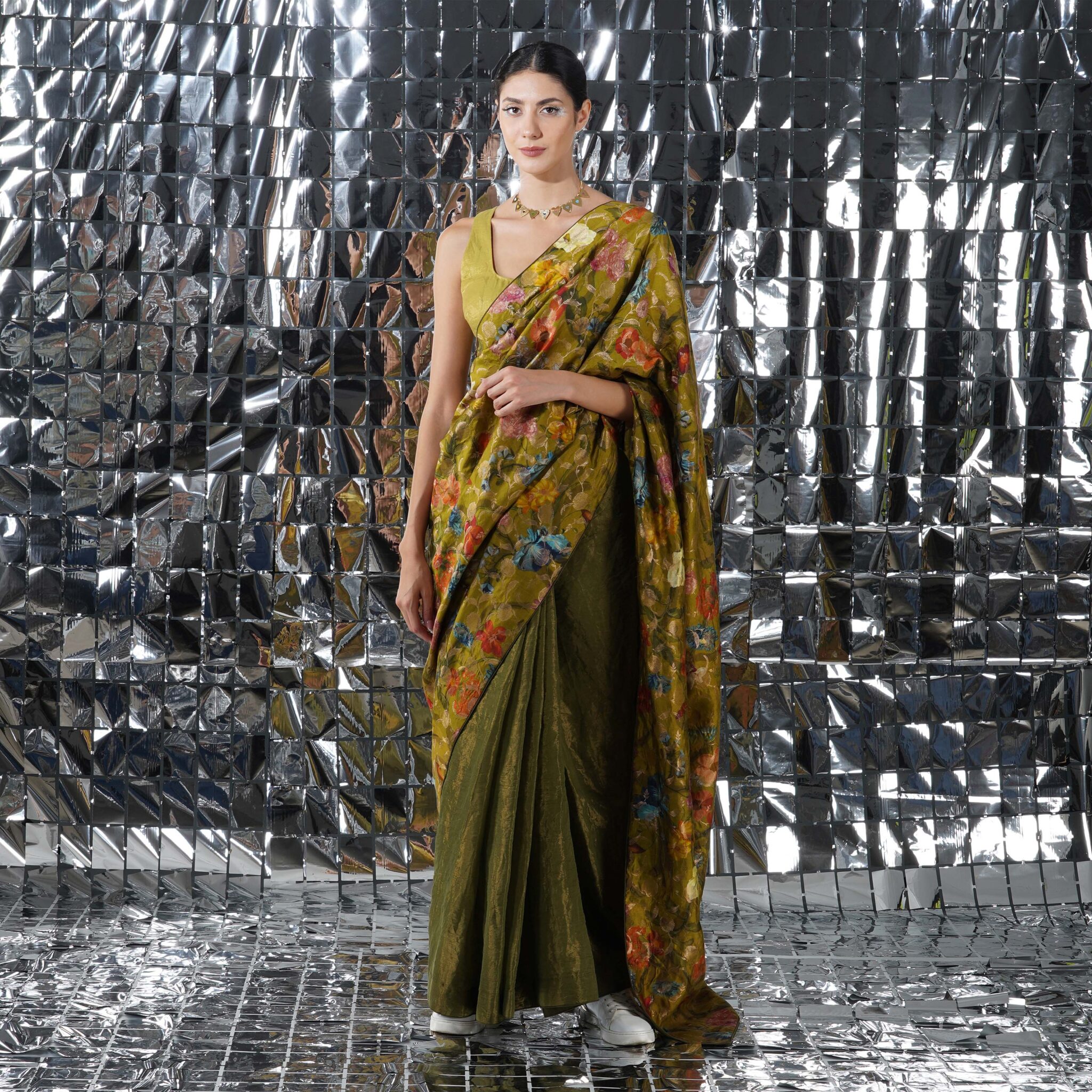 SUNRISE HALF N HALF SAREE - Image 3