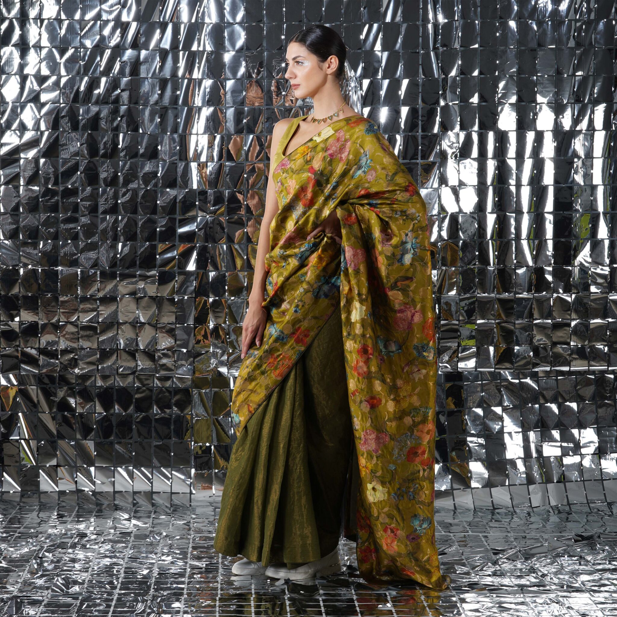 SUNRISE HALF N HALF SAREE - Image 4